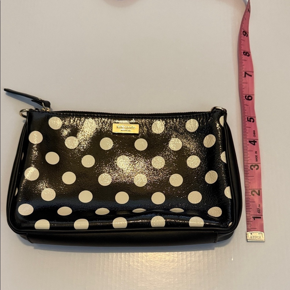 Kate Spade Black and White Polka Dot Wristlet - Picture 8 of 8